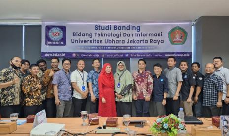 Kampus Digital Kreatif Universitas BSI (Bina Sarana Informatika) menerima kunjungan studi banding dari Universitas Bhayangkara Jakarta Raya (Ubharajaya) pada Jumat, 9 Agustus 2024.