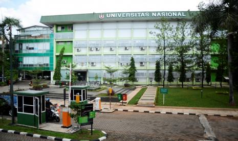 Kampus Universitas Nasional (Unas) Pejaten, Pasar Minggu, Jakarta Selatan.