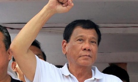  Kandidat presiden Filipina Rodrigo Duterte.