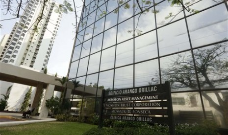 Kantor firma hukum Mossack Fonseca di Panama.