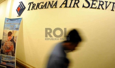  Kantor pusat maskapai Trigana Air Service di Jakarta.