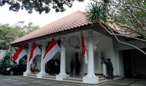 Kantor transisi Jokowi-JK di Jalan Situbondo, Menteng, Jakarta, Senin (4/8). (Republika/ Yasin Habibi).