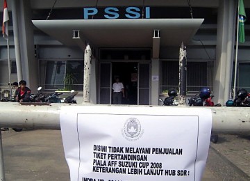 Kantor PSSI di Stadion Utama Gelora Bung Karno