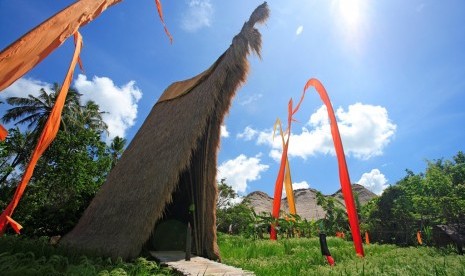 Kapal Bambu, showroom perhiasan John Hardy di Ubud, Bali.