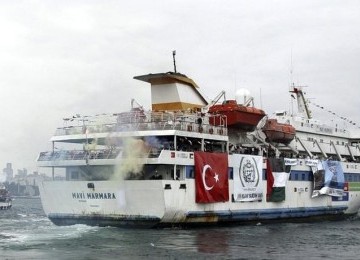 Kapal bantuan kemanusiaan Turki, Mavi Marmara, diserang militer Israel setahun yang lalu.