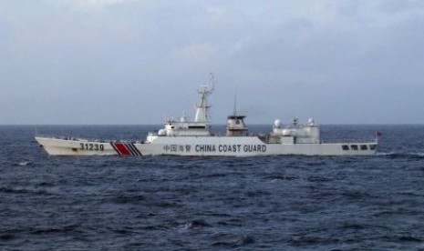 Kapal patroli Cina di Laut Cina Selatan.