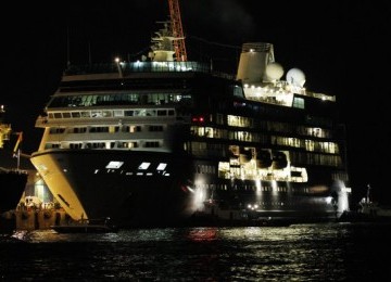 Kapal pesiar Quest Azamara di Sandakan, Filipina.