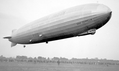 Kapal zeppelin milik Jerman yang dibangun pada 1926-1928. (ilustrasi)