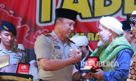 Kapolda Jabar, Irjen Pol Agung Budi Maryoto saat menghadiri acara tablligh akbar di Sumedang.