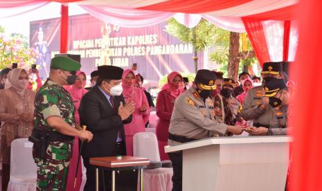 Kapolda Jabar, Irjen Pol Suntana, meresmikan Polres Pangandaran di Kabupaten Pangandaran, Senin (25/4/2022). 