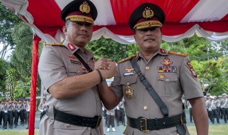 Kapolda Sulteng Brigjen Pol Lukman Wahyu Hariyanto (kanan) 