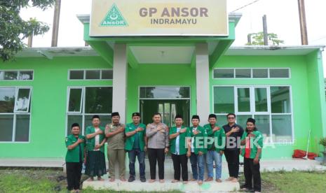 Kapolres Indramayu, AKBP Ari Setyawan Wibowo bersilaturahmi ke Kantor Pimpinan Cabang GP Ansor Kabupaten Indramayu, Kamis (6/2/2025). 