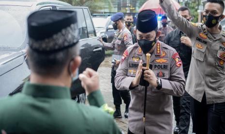 Kapolri Jenderal Listyo Sigit Prabowo mendatangi kantor PP Muhammadiyah di Jakarta Pusat pada Jumat (29/1).