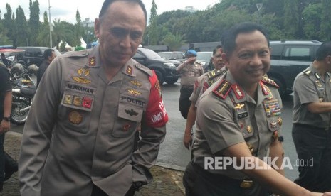 Kapolri, Jenderal Polisi Tito Karnavian dan Kapolda Metro Jaya Irjen Pol Mochamad Iriawan 