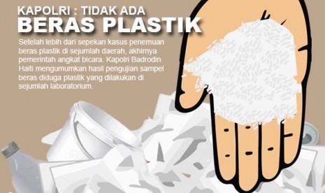 KAPOLRI Tidak Ada Beras Plastik (ilustrasi)