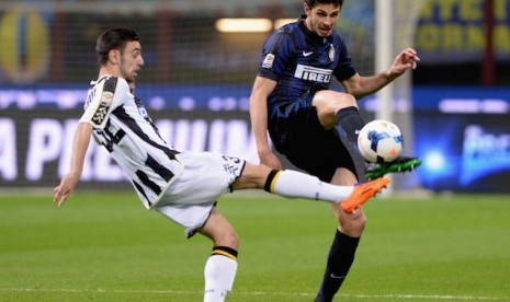 Kapten Inter Milan, Andrea Ranocchia (kanan).