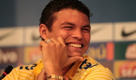 Kapten Timnas Brasil, Thiago Silva.