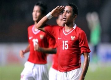 Kapten Timnas Indonesia yang juga pemain Sriwijaya FC, Firman Utina