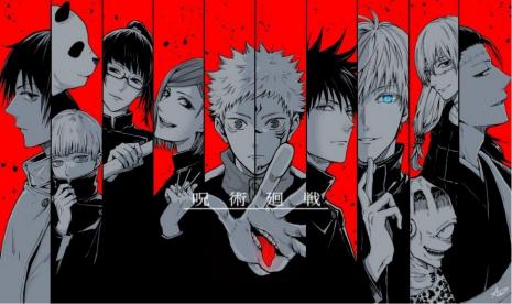 Karakter dalam manga Jujutsu Kaisen.