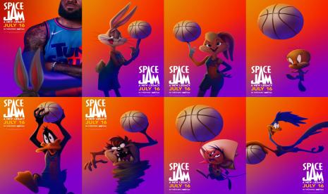 Karakter Looney Tunes dalam film Space Jam: A New Legacy.