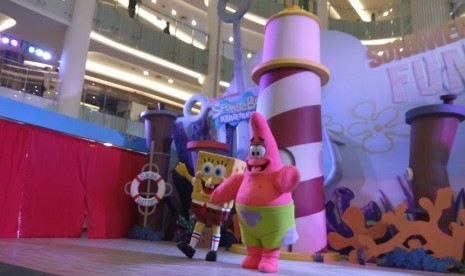 Karakter Spongebob dan Patrick dihadirkan Pluit Village Mall dalam libur lebaran dan libur sekolah kali ini