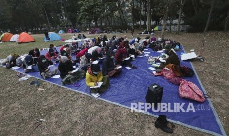 Karantina Warga Negara Indonesia (WNI) yang dievakuasi dari Kota Wuhan, China ke Natuna.