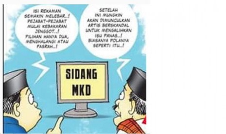 Karikatur kasus NM dan Sidang MKD