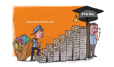 Karikatur Opini Republika : Kuliah Murah (Mimpi)