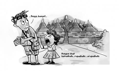 Karikatur  opini Republika: Tarif Borobudur