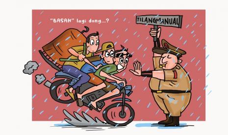 Karikatur Opini Republika : Tilang Manual