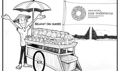 Karikatur pertemuan IMF-Bank Dunia