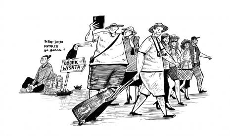 Karikatur Revenge Tourism 