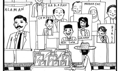 Karikatur saatnya jualan