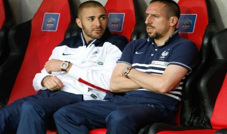 Karim Benzema dan Franck Ribery