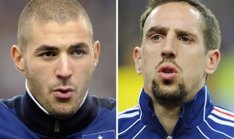 Karim Benzema dan Frank Ribery.