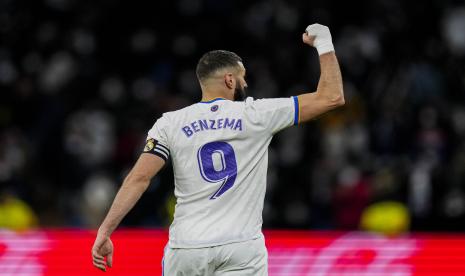 Striker Real Madrid Karim Benzema. Real Madrid masih harap-harap cemas dengan kondisi Karim Benzema yang belum bisa dipastikan bakal turun atau tidak dalam laga menghadapi Paris Saint-Germain (PSG) di babak 16 besar Liga Champions, Rabu (16/2/2022) dini hari WIB nanti.