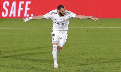 Striker Real Madrid, Karim Benzema.