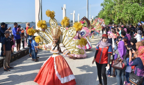 Karnaval di pantai Lagoon Ancol (ilustrasi).