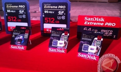 Kartu memori SanDisk berkapasitas 512 GB