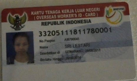 Kartu Tenaga Kerja Luar Negeri TKI