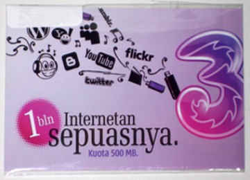 Kartu perdana internet 3