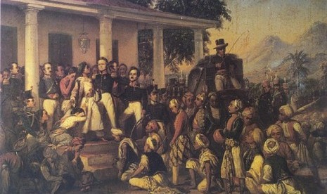 karya Raden Saleh, cat minyak atas kanvas, 1857