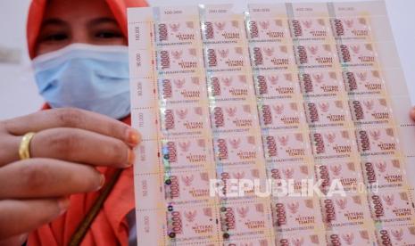 Lembaran meterai Rp 10 ribu (ilustrasi) 