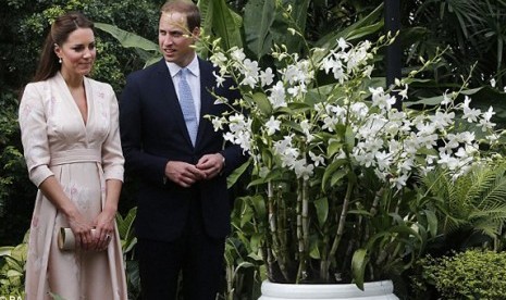 Kate Middleton dan Pangeran William di Singapura