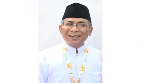 Katib Aam PBNU Yahya Cholil Staquf menghadiri pembukaan Muktamar Nahdlatul Ulama ke-34 di Pondok Pesantren Darus Sa