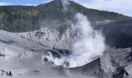 Kawah Tangkuba Parahu pascaerupsi