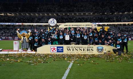 Kawasaki Frontale saat menjuarai Piala Kaisar atau Emperor