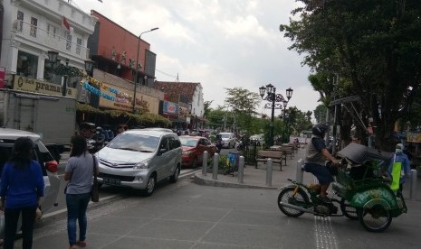 Kawasan Jalan Malioboro Yogyakarta.