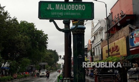 Kawasan Malioboro di Yogyakarta.