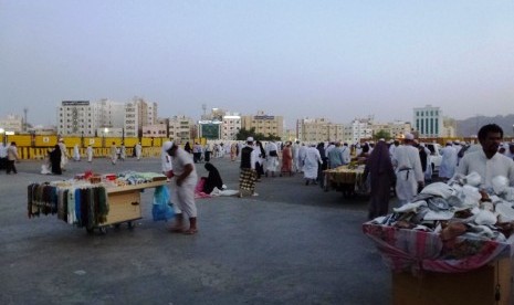 Kawasan Masjid Nabawi di Madinah, Arab Saudi.